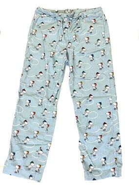 Hanna Andersson Snoopy Ice Skating Peanuts Pajama Pants